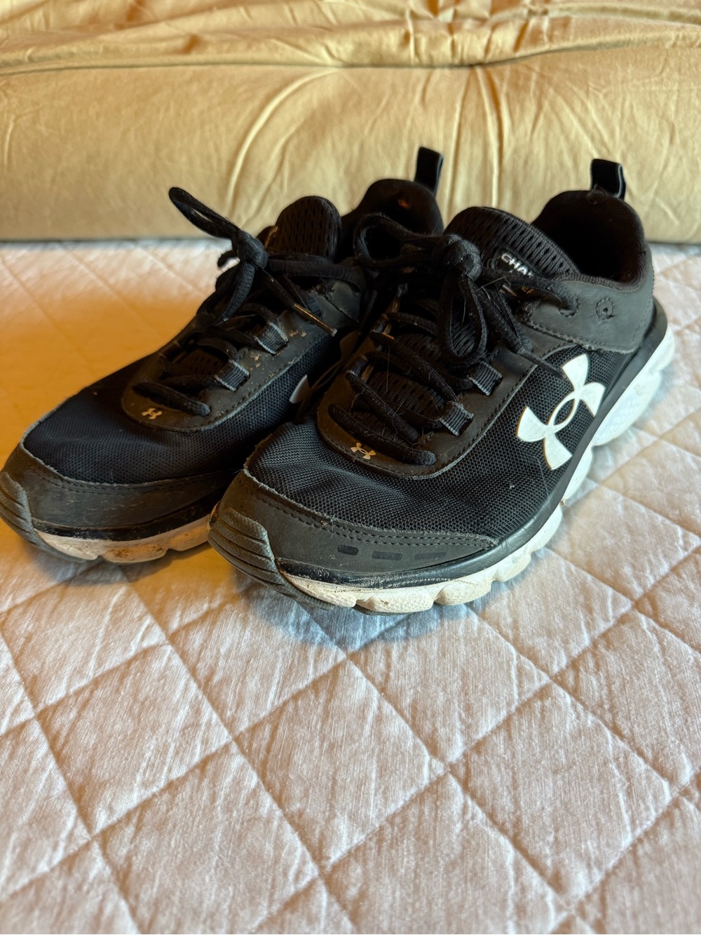 Under Armour Black and White Trainer Sneakers